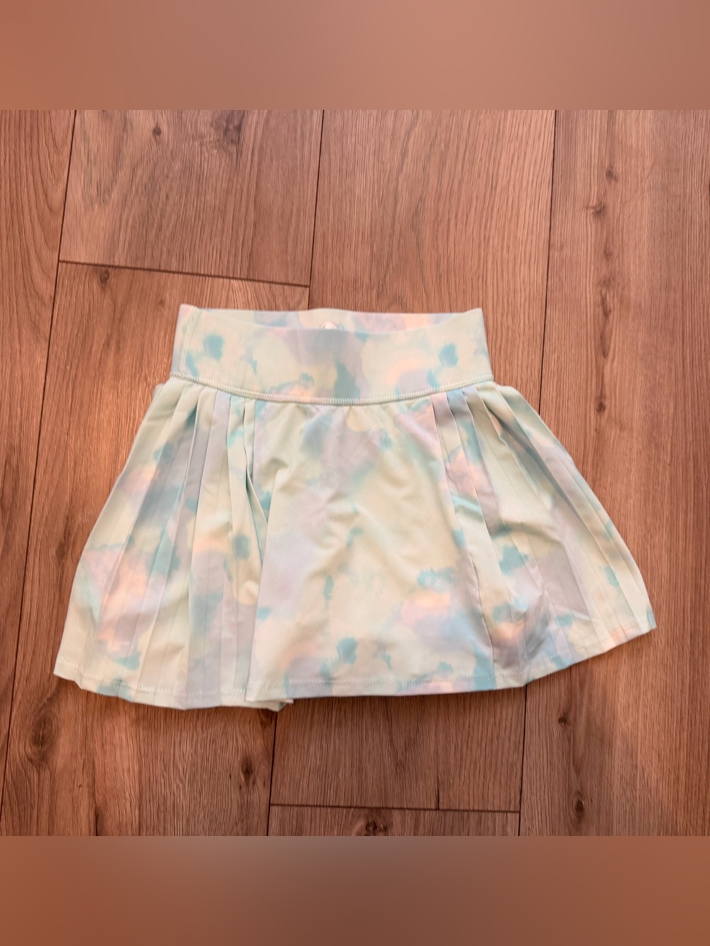 Yogalicious Girls light blue Tie-Dye Circle Skort